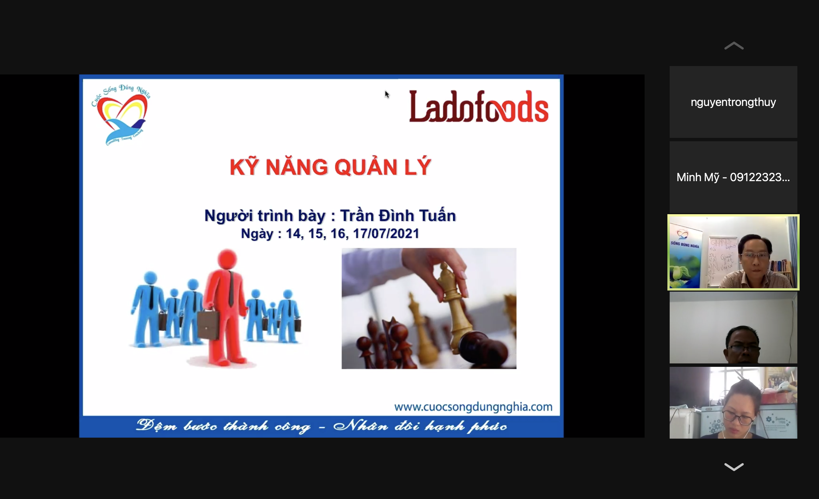 Đào tạo “Kỹ năng quản lý hiệu quả” cho Công Ty Ladofoods